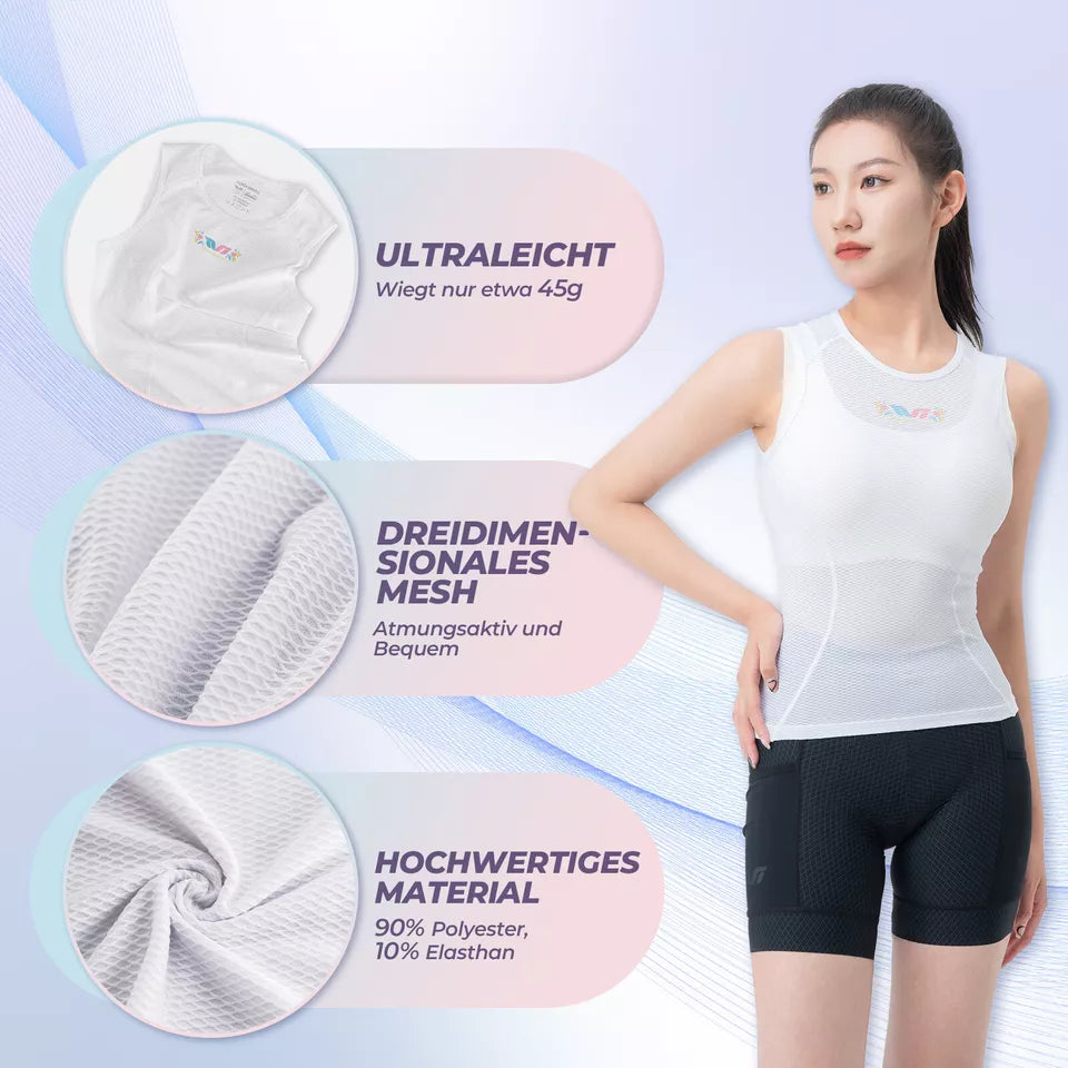 ROCKBROS TVI велосипедна фланелка дамска тениска без ръкави велосипедна функционална риза жилетка