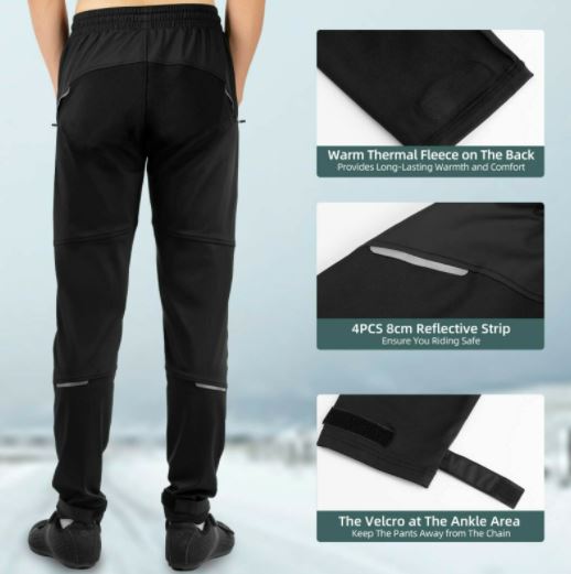 Зимни панталони за колоездене ROCKBROS, панталони за планинско колоездене, ветроустойчиви панталони за колоездене, дълги панталони M-4XL