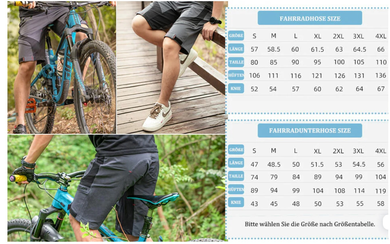 РОКБРОС Елитни къси панталони с вътрешни шорти и подплата за мъже