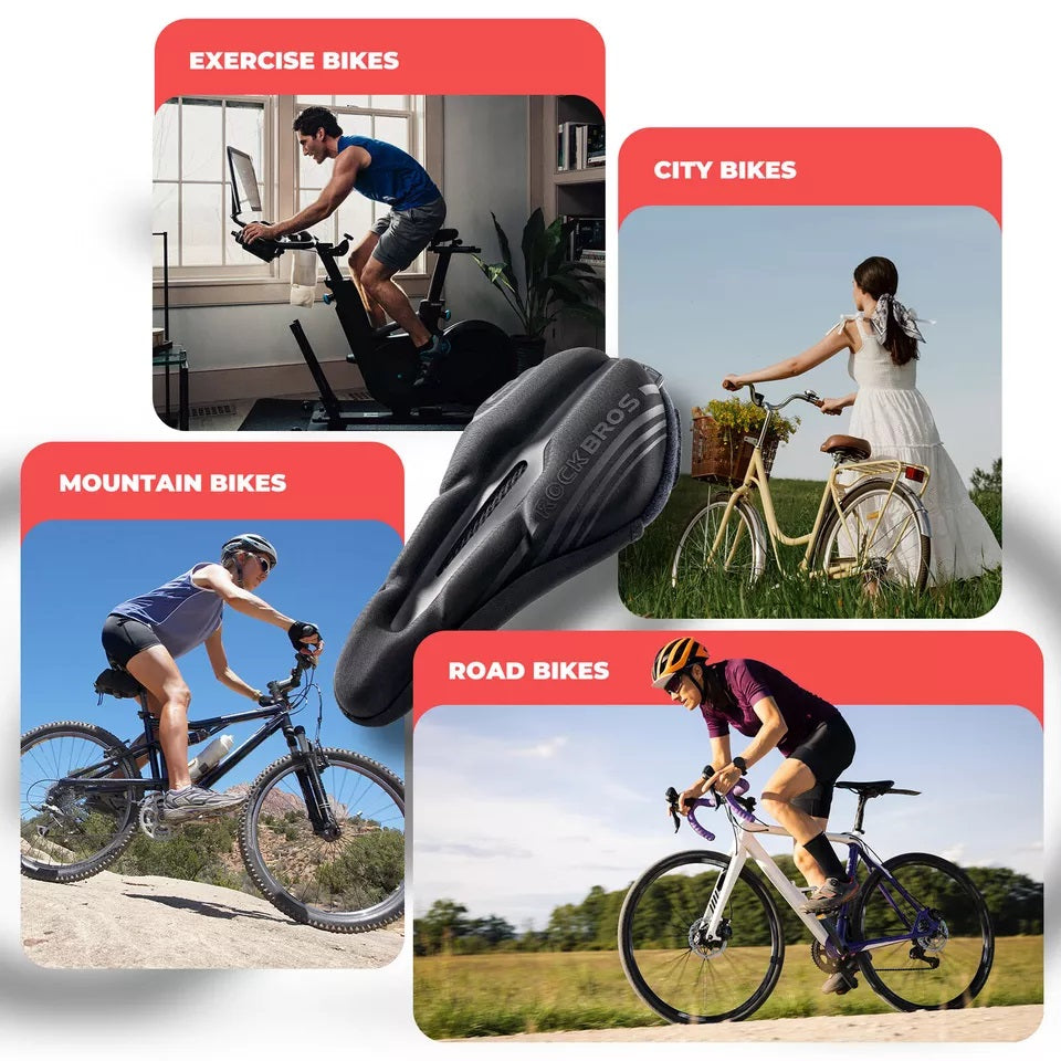 Калъф за седло на велосипед ROCKBROS Гел калъф за седло с дъждобран унисекс