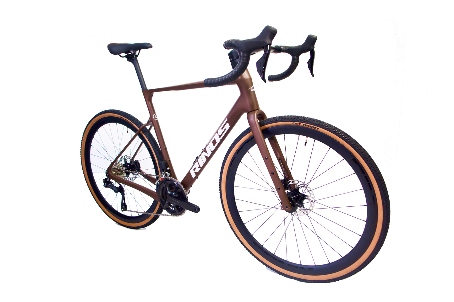 RINOS Карбонов Гравел Sandman8.0 Shimano 105 Di2 Кафе