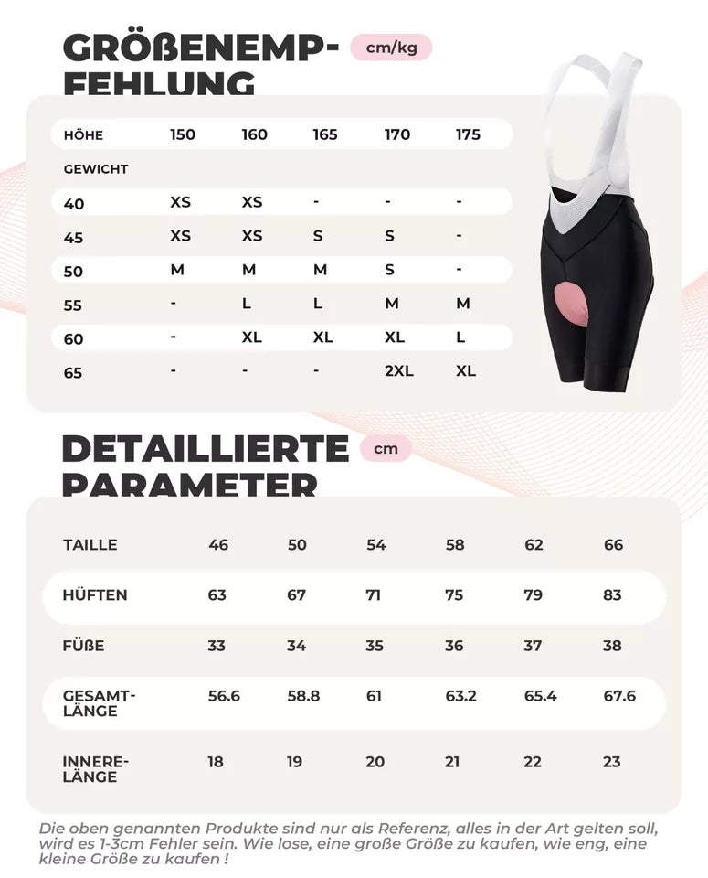 ROCKBROS Дамски шорти за колоездене с презрамки, Подплатени шорти за велосипед, MTB