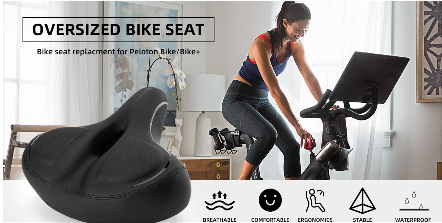 ROCKBROS Широко седло за велосипед за велоергометър/велосипед Peloton Bike Seat