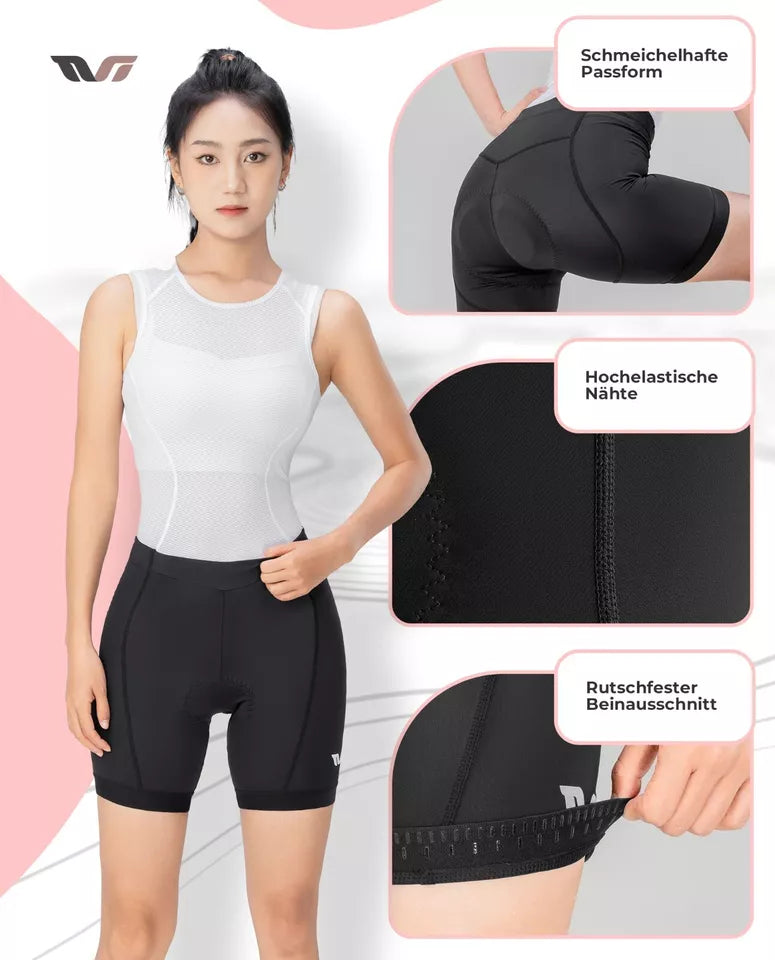 Дамски шосеен велосипед ROCKBROS, шорти за велосипед с подплата