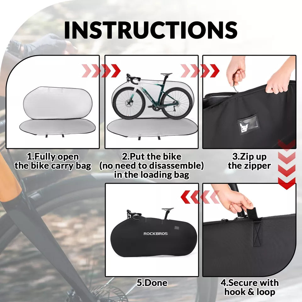 Транспортна чанта за велосипед ROCKBROS за 1 велосипед до 26 инча чанта за съхранение MTB