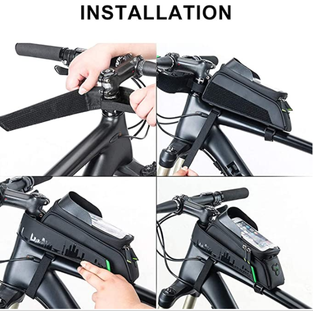 ROCKBROS 029 чанта за велосипедна рамка чанта за велосипед водоустойчива чанта за мобилен телефон сензорен екран за мобилни телефони до 6,0 инча