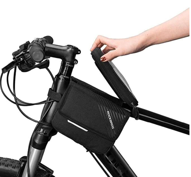 ROCKBROS 030-60BK чанта за рамка за велосипед с джоб за мобилен телефон до 6,0 инча