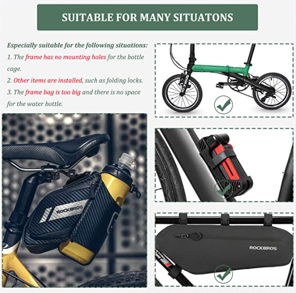 Чанта за велосипед ROCKBROS C32 с държач за бутилка прибл