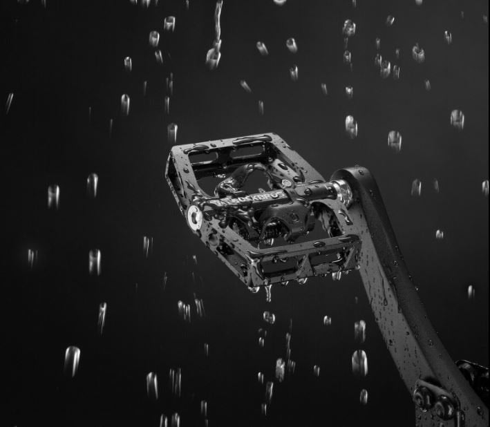 Педали за велосипеди ROCKBROS Педали без щипки полуплатформа с SPD педали 9/16 инча черни