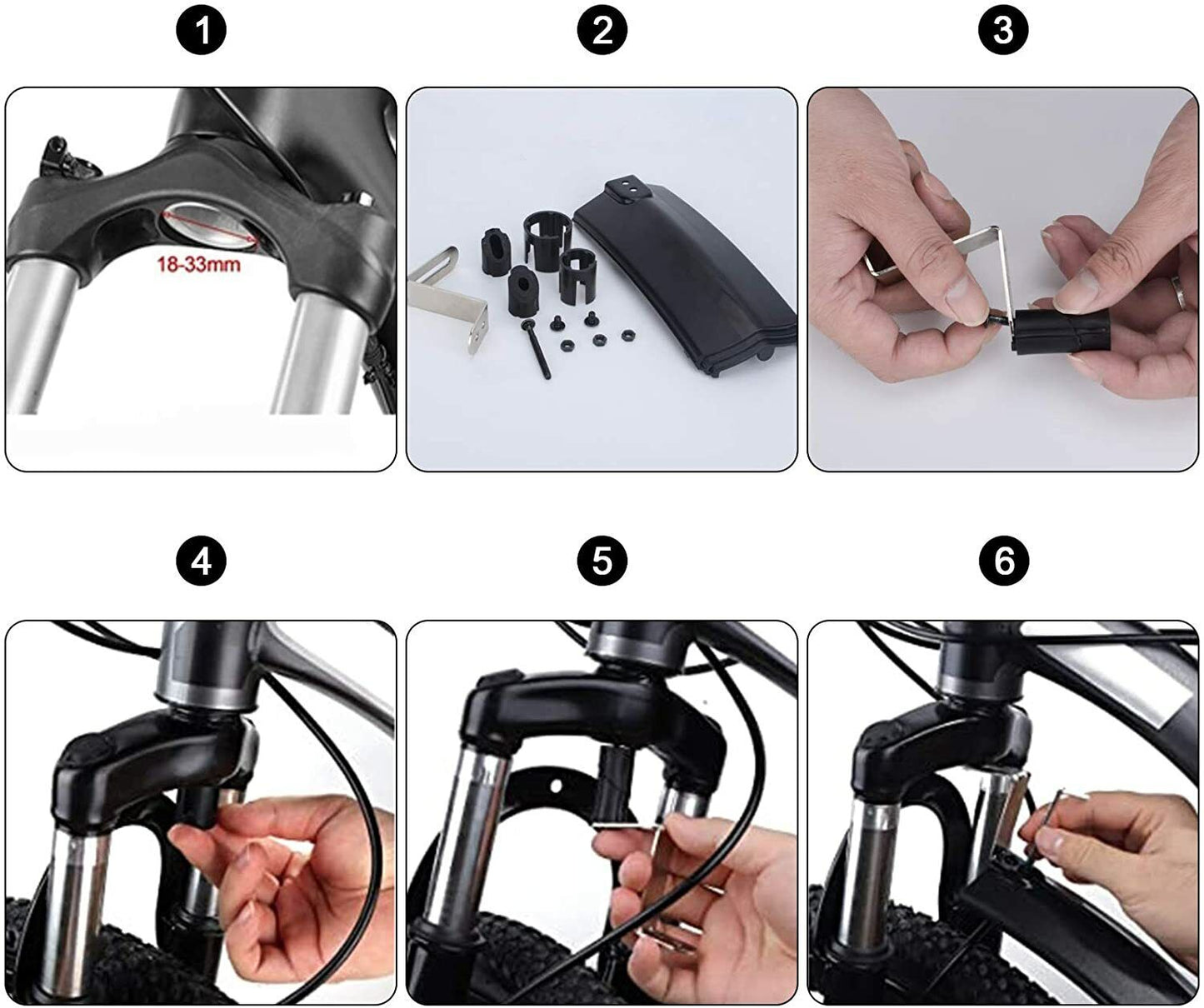 Комплект калници ROCKBROS преден заден велосипеден калник MTB предпазител от пръски