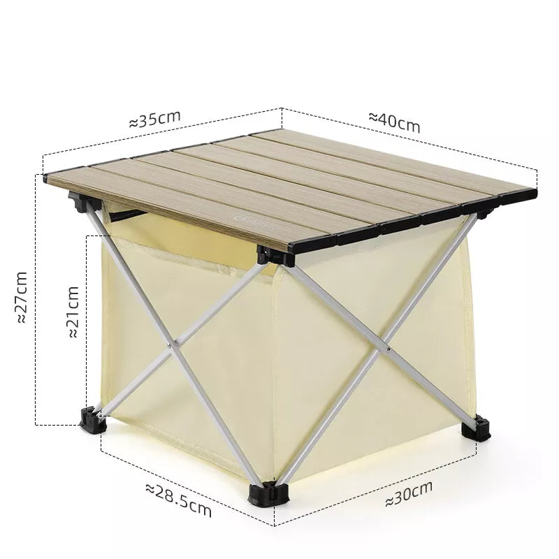 Къмпинг маса Qunature сгъваема алуминиева маса с 600D чанта маса за пикник до 15 кг