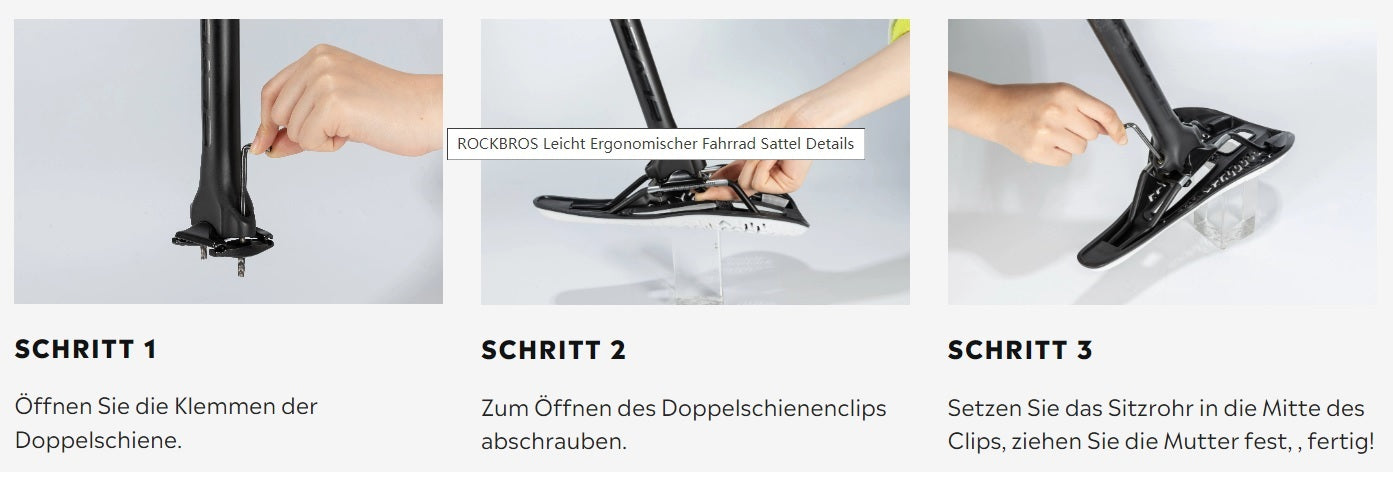 Седло за велосипед ROCKBROS Дишаща седалка за велосипед Комфортно седло за велосипед Въздушен поток