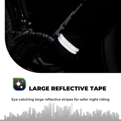 ROCKBROS Светлоотразителна лента Еластична щипка за панталон Протектор за велосипеден панталон Светлоотразителна лента за панталон за джогинг на открито Колоездене Бягане 1 чифт