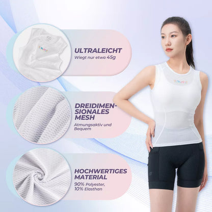 ROCKBROS TVI велосипедна фланелка дамска тениска без ръкави велосипедна функционална риза жилетка