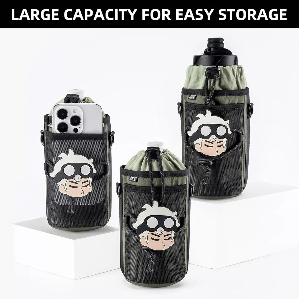 ROCKBROS Велосипедна чанта за бутилка Кормило с найлонов шнур Бутилка за вода