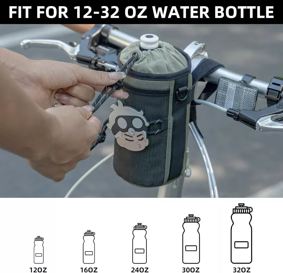 ROCKBROS Велосипедна чанта за бутилка Кормило с найлонов шнур Бутилка за вода