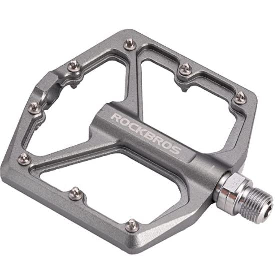 Педали за велосипед ROCKBROS Педали за шосейни велосипеди Алуминиеви платформени педали Свръхлеки неплъзгащи се педали за велосипеди 9/16 инча