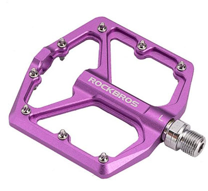 Педали за велосипед ROCKBROS Педали за шосейни велосипеди Алуминиеви платформени педали Свръхлеки неплъзгащи се педали за велосипеди 9/16 инча