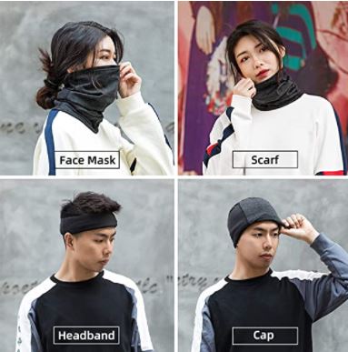 ROCKBROS Мултифункционален шал Половина Балаклава Топло за врата Зимоустойчива топла кърпичка Тръбен шал Дишащо покривало за лице Балаклава