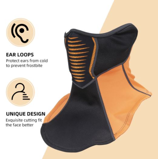 ROCKBROS зимна балаклава мотоциклет полумаска балаклава кърпичка велосипед на открито