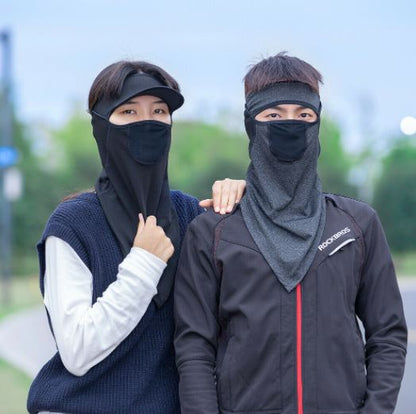 ROCKBROS Половин Балаклава Велосипедна Маска Тръбен Шал Мотоциклет Ветроустойчив