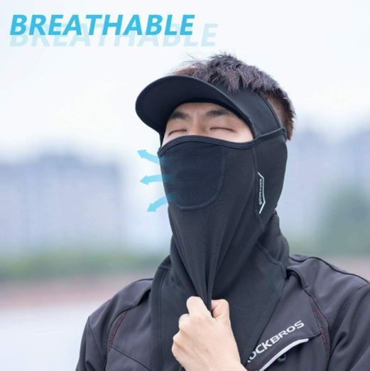ROCKBROS Половин Балаклава Велосипедна Маска Тръбен Шал Мотоциклет Ветроустойчив