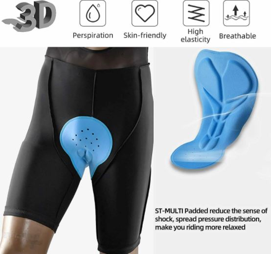 Велосипедки ROCKBROS с презрамки, къси подплатени шорти M-4XL