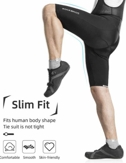 Велосипедки ROCKBROS с презрамки, къси подплатени шорти M-4XL