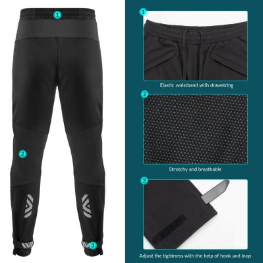 Зимни мъжки панталони за колоездене ROCKBROS, ветроустойчиви панталони за колоездене термо M-4XL