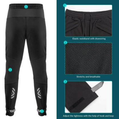 Зимни мъжки панталони за колоездене ROCKBROS, ветроустойчиви панталони за колоездене термо M-4XL