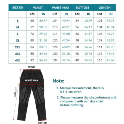 Зимни мъжки панталони за колоездене ROCKBROS, ветроустойчиви панталони за колоездене термо M-4XL