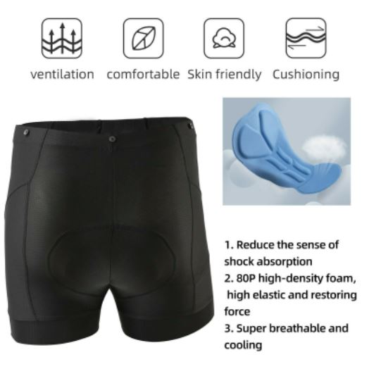 Мъжки шорти за колоездене ROCKBROS с подплатени къси панталони за шосеен велосипед, шорти за велосипед MTB