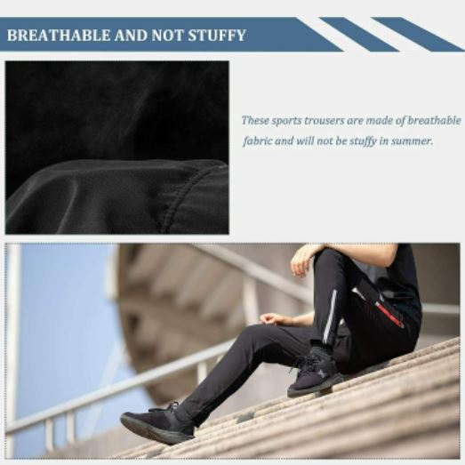 Велосипедни панталони ROCKBROS Дълги панталони Велосипедни мъжки спортни ежедневни черни