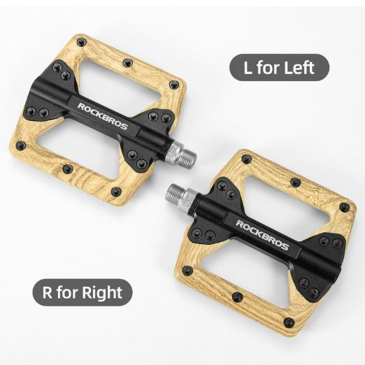 ROCKBROS Велосипедни педали Найлон 9/16 инча Велосипедни педали Неплъзгаща се платформа Алуминий