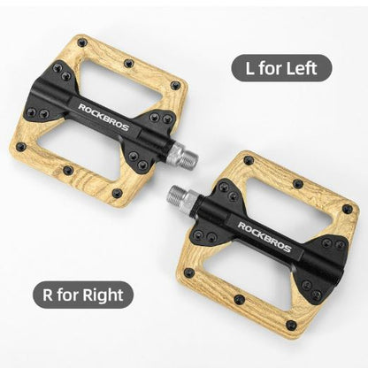 ROCKBROS Велосипедни педали Найлон 9/16 инча Велосипедни педали Неплъзгаща се платформа Алуминий