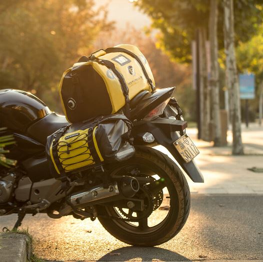 ROCKBROS Чанта за мотоциклет Водоустойчива чанта за седло 20L/40L Чанта за багажник PVC