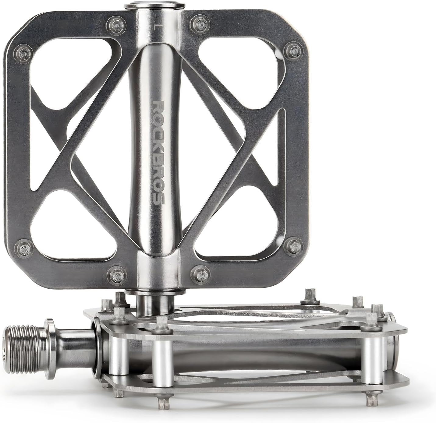 Педали за велосипеди ROCKBROS планински велосипед от титаниева сплав 3 лагера MTB педали платформа за MTB 250g леки