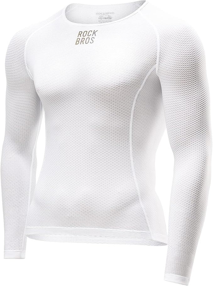 Риза с дълъг ръкав ROCKBROS, мъжка тениска за колоездене, бързосъхнеща функционална риза, облекло за колоездене, фитнес тениска за колоездене, бягане, тенис, туризъм, мъже