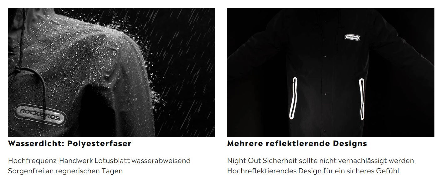 Дъждобран ROCKBROS, за мъже/жени