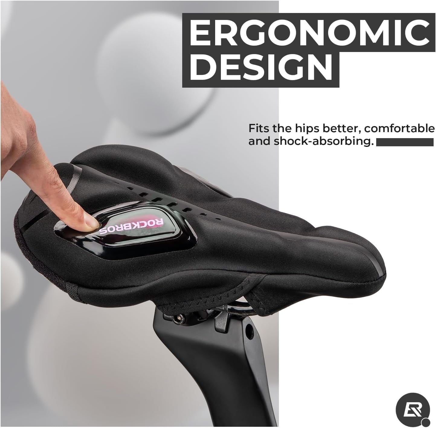 Покривало за седалка на велосипед с покритие от гел за защита от дъжд за MTB шосеен велосипед e-bike червено/синьо