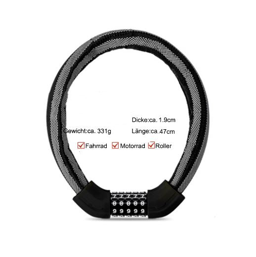 Ключалка за велосипеди ROCKBROS кабелна ключалка ключалка с ключалка ключалка верига