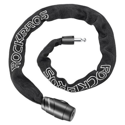 ROCKBROS ключалка за велосипеди кабелна ключалка комбинирана ключалка верига ключалка по-високо ниво на сигурност