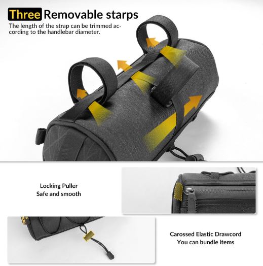 ROCKBROS велосипедна чанта велосипедна чанта за кормило многофункционална чанта за съхранение