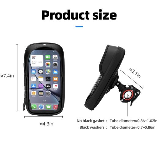 Чанта за мобилен телефон ROCKBROS чанта за велосипедна рамка чанта за мобилен телефон държач чанта за кормило за 6.2" мобилен телефон мотоциклет