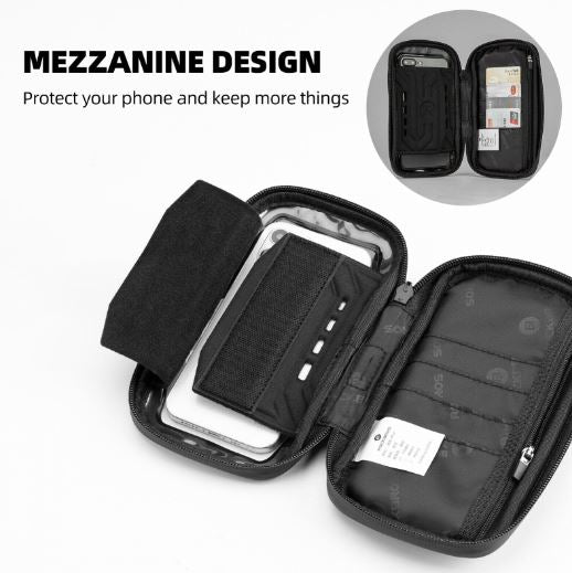 Чанта за мобилен телефон ROCKBROS чанта за велосипедна рамка чанта за мобилен телефон държач чанта за кормило за 6.2" мобилен телефон мотоциклет