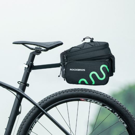 Чанта за багаж ROCKBROS велосипедна чанта за дисаги с бързо освобождаване, разширяваща се 6/8L
