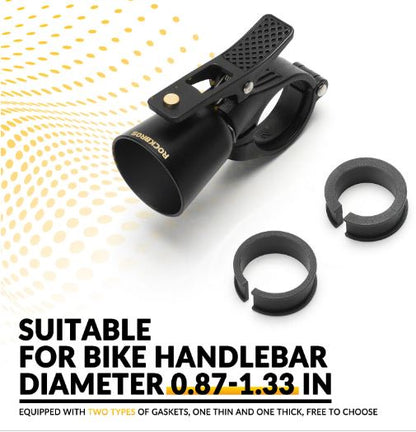 Звънец за велосипед ROCKBROS Звуков клаксон за велосипед Електрически сигнален клаксон Универсален