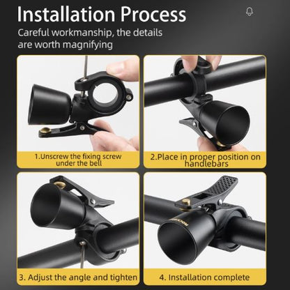 Звънец за велосипед ROCKBROS Звуков клаксон за велосипед Електрически сигнален клаксон Универсален