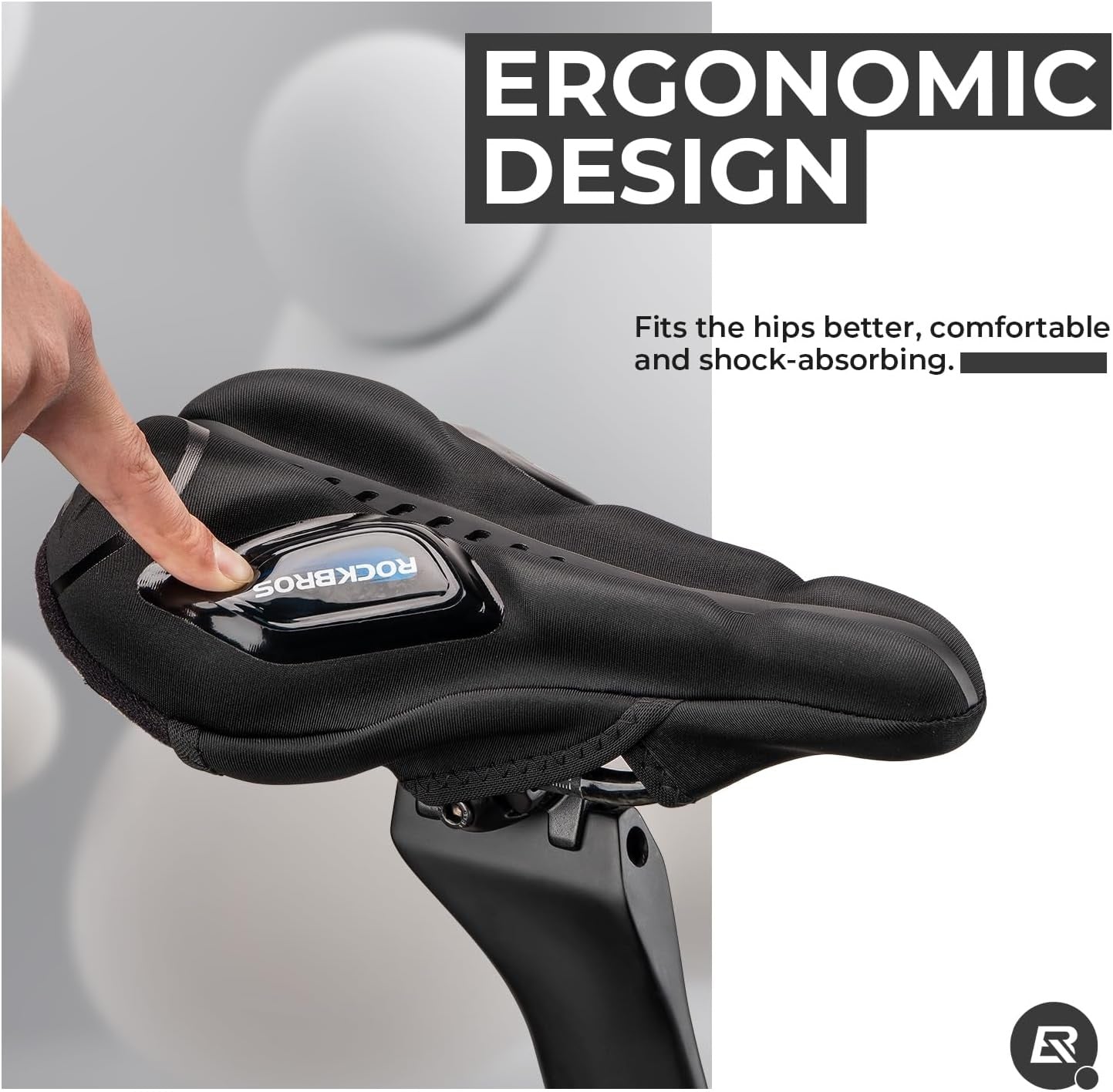 Покривало за седалка на велосипед с покритие от гел за защита от дъжд за MTB шосеен велосипед e-bike червено/синьо