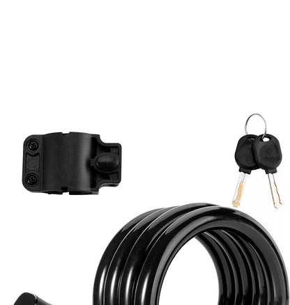 Кабелна ключалка ROCKBROS Кабелна ключалка за велосипед с монтажна скоба 2 ключа